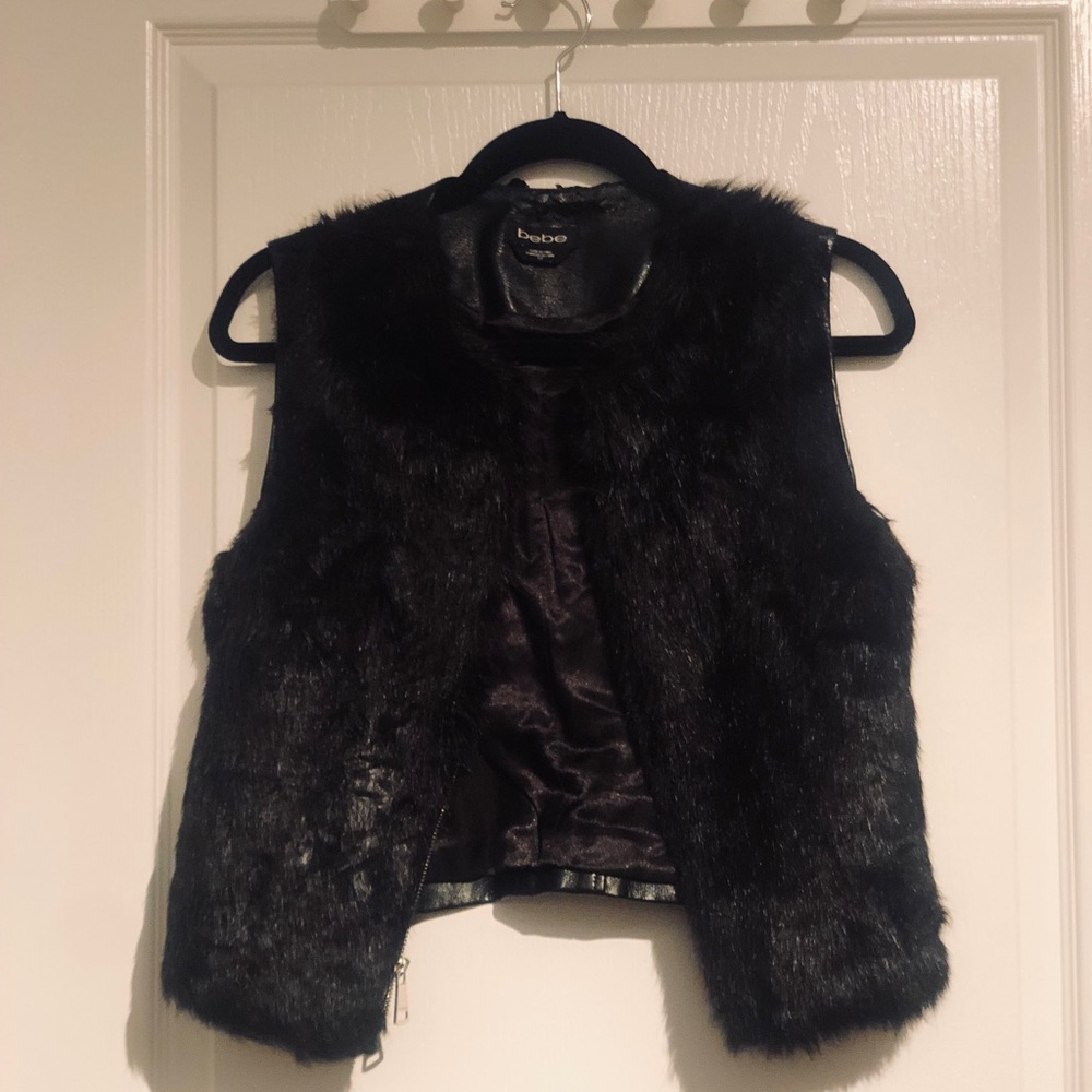 Bebe faux fur vest
